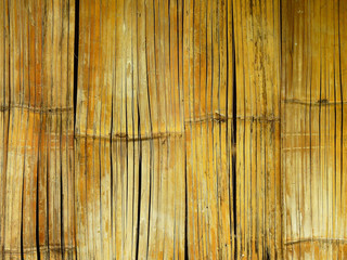 old bamboo wall of hut background