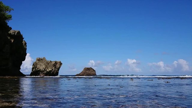 Tuyo Ka Bato means Three Rocks that are actually oversized coral reefs that turned into three islands in which one can walk on when it is low tide. When the tide is up, it's a surfer's world.