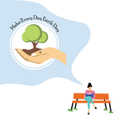 Happy Earth Day Vector Template Design Illustration