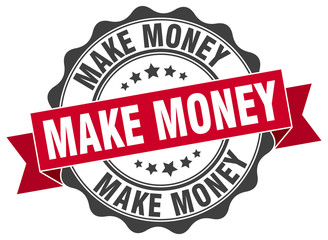 make money stamp. sign. seal