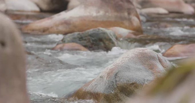 Pouring clean fresh water, Water stream perspective