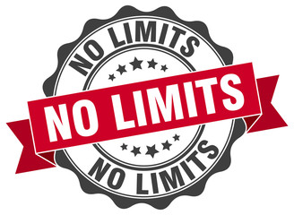 Obraz premium no limits stamp. sign. seal
