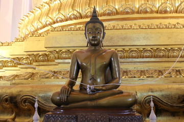 Buddha statue at Wat Mongkol Bophit, Ayutthaya, Thailand.