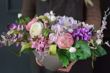 nice bouquet in the hands