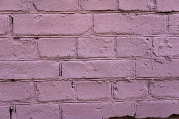 The brick texture, wall, with cracks and scratches can be used as a  background
