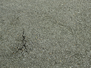 asphalt road with crack texture