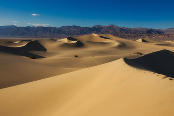 Fototapeta na wymiar Sand Dunes at Sunset in Death Valley National Park, California