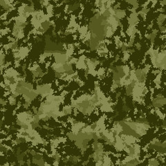 Forest camouflage of various shades of green colors