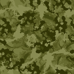 Forest camouflage of various shades of green colors