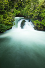 Beautiful Green Tutea Falls, New Zealand