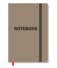 Notebook with pages for animation or different design illustration
