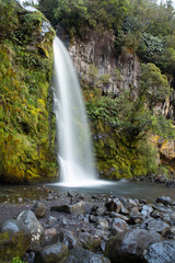 Fototapeta na wymiar Beautiful Dawson Falls in Egmont National Park, New Zealand