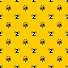 Shield pattern seamless vector repeat geometric yellow for any design