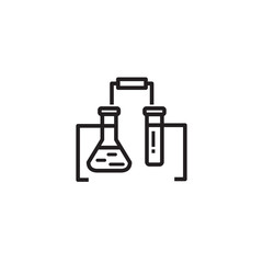 Chemistry Lab Glass Vector Icon, Eps10. Science Symbol