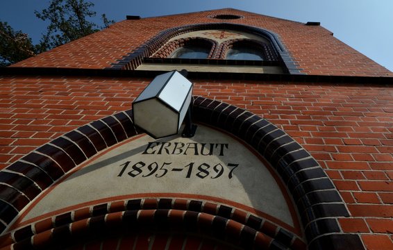 Protestant Auenkirche (Auen Church, built between 1895 and 1897) in Berlin Wilmersdorf on March 25, 2015, Germany