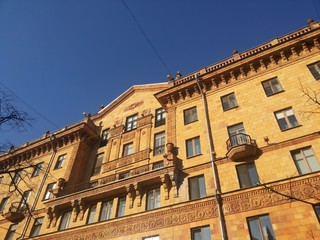 Fototapeta na wymiar unique penthouse with balcony in Minsk