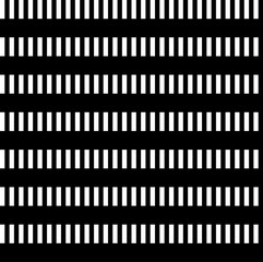 Abstract seamless geometric vertical thin strips pattern with black and white stripes. Vector illustration.