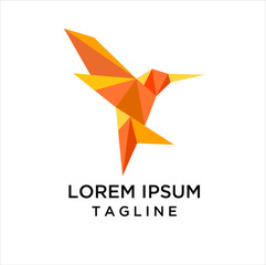 Obraz premium Bird Modern Logo Template. Vector Illustrator, bird origami