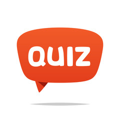 Quiz bubble icon vector