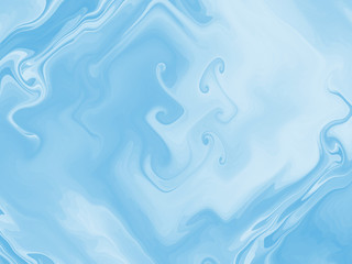 Abstract fractal blue background