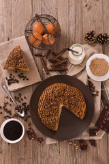 Chocolate coffee cake.