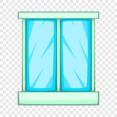 Window icon. Cartoon illustration of window vector icon for web