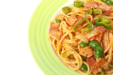 スパゲッティナポリタン - Spaghetti Napolitana with tomato sauce