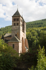 Fototapeta na wymiar The church of St. Leger in Murbach abbey in France