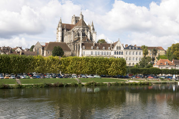 Obraz premium Cityscape in Auxerre, France