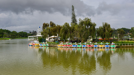 Lake Xuan Huong in Dalat, Vietnam