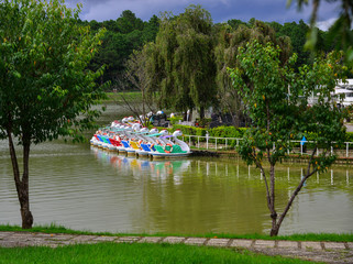 Obraz premium Lake Xuan Huong in Dalat, Vietnam