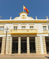 Obraz premium Building of the General Captaincy of the Spanish Navy, San Fernando, province of Cadiz, Spain