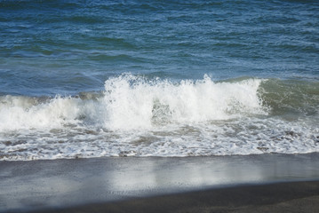 海　波　浜　素材