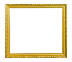 Fototapeta premium Frame picture antique antiques isolated on white background