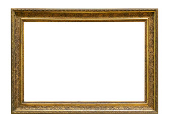 Frame picture antique antiques isolated on white background