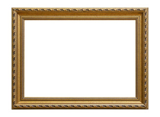 Frame picture antique antiques isolated on white background