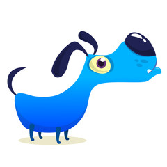 Funny Jack Russel Terrier dog cartoon. Vector illustration