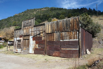 Abandoned Storefront in Mogollon, NM Ghost Town
