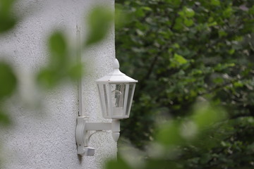 Lamp on wall