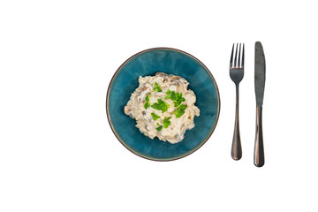 Italian chicken and mushroom risotto