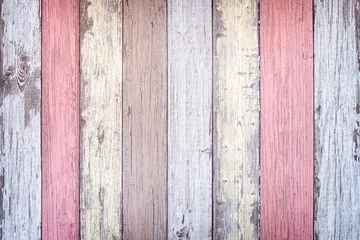 Rolgordijnen pastel wood planks texture © RAYBON