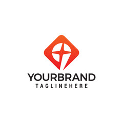 Fototapeta premium number 9 star logo design concept template vector