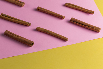 abstract pattern of sticks lying next to each other. close up photo. copy space. close up photo