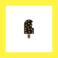 ice cream vector icon. flat design