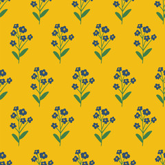 Flower Pattern. Endless Background. Seamless