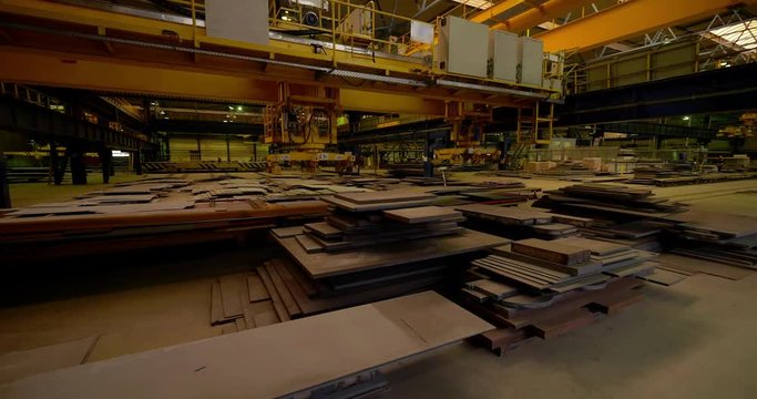 Stacked wood pine timber production