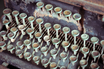 Old vintage typewriter