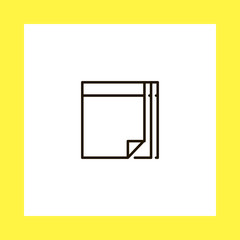 notebook vector icon. flat design