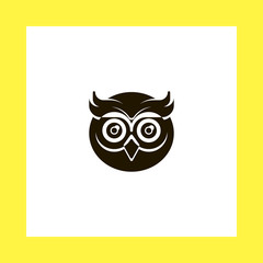 owl vector icon. flat design