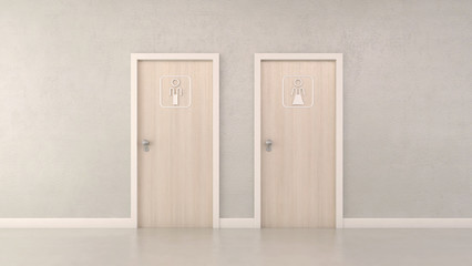 restroom door 